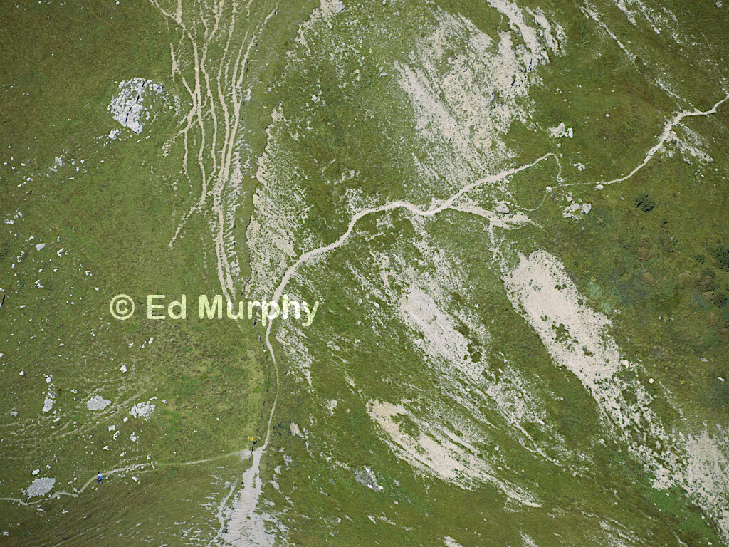 Tracks and erosion below the Stockhorn summit