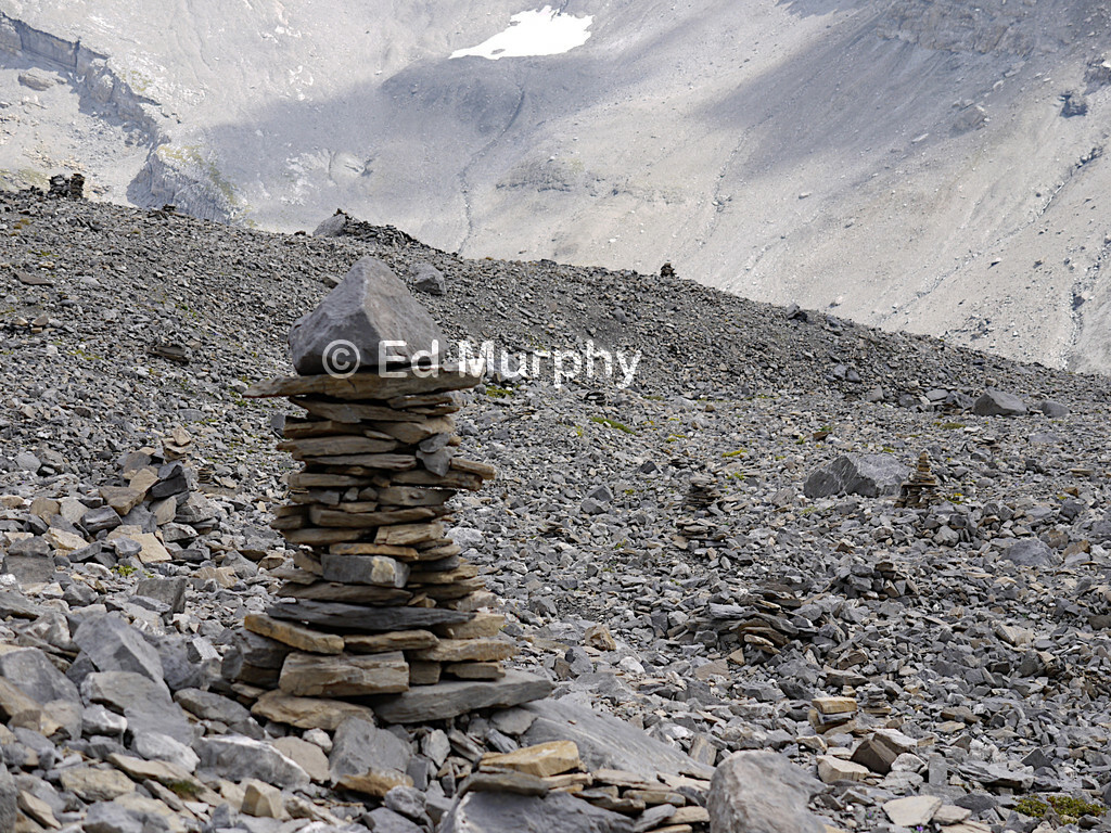 Cairn art at the L&auml;mmeren Hut
