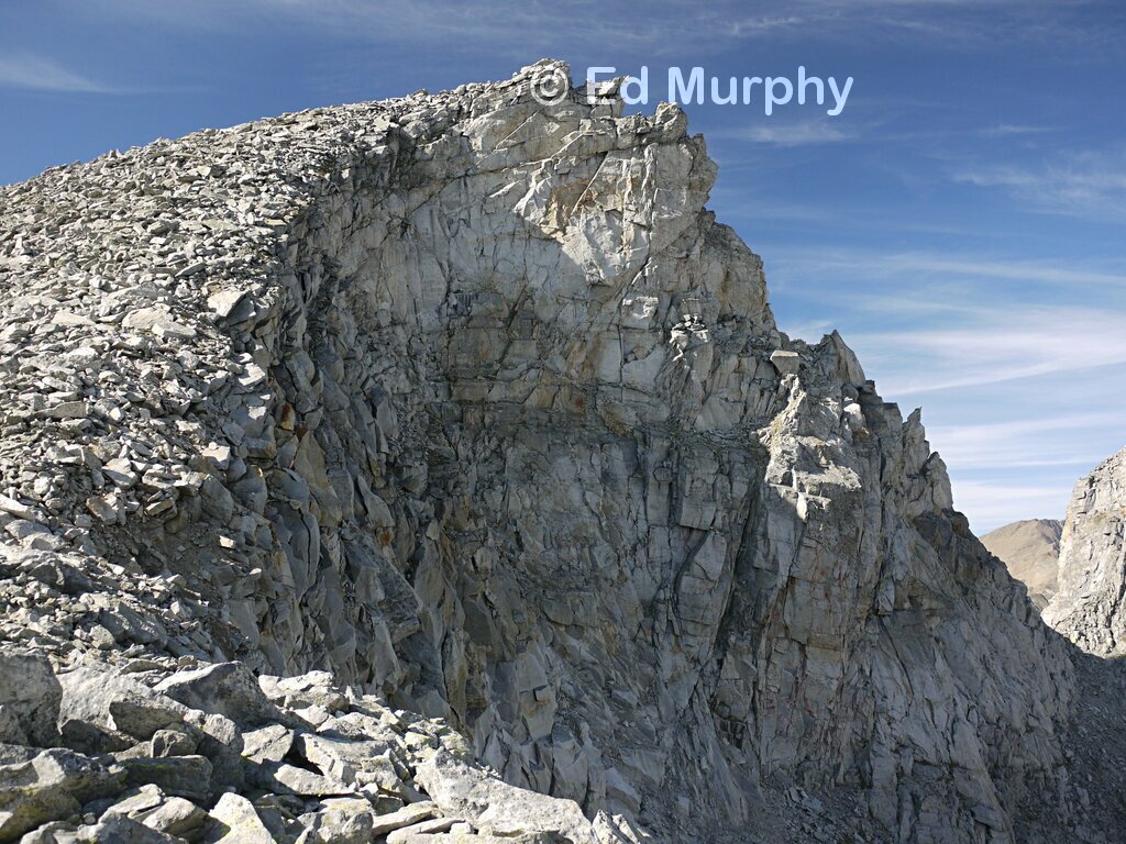 The frost-shattered summit slopes of the Gross Schinhorn