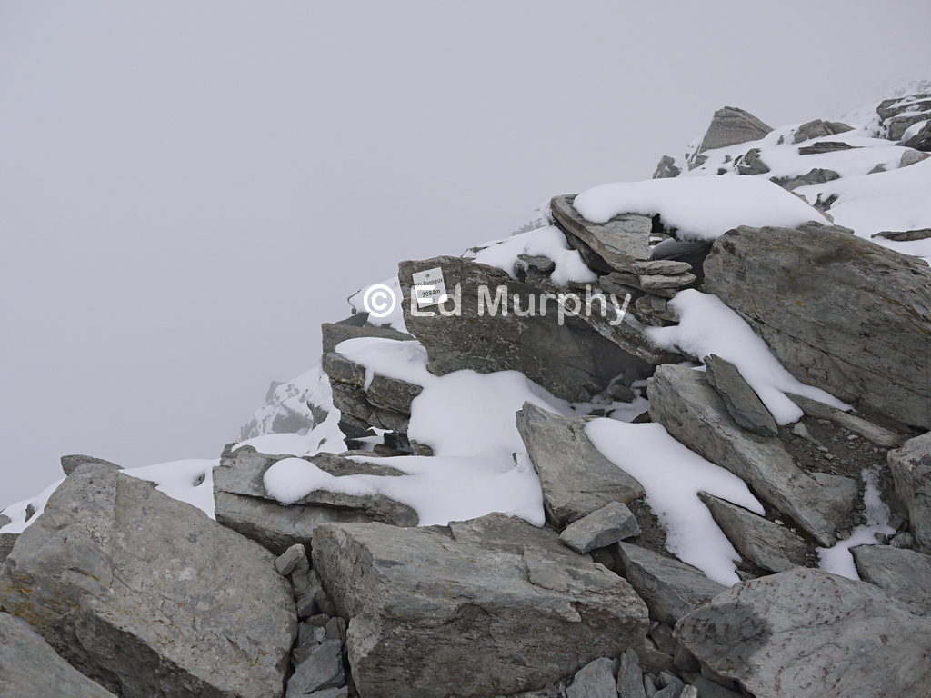Mont Rogneux's oddly placed summit plaque