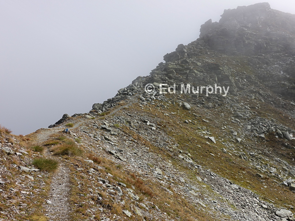 The track from the Col de Mille to Mont Rogneux