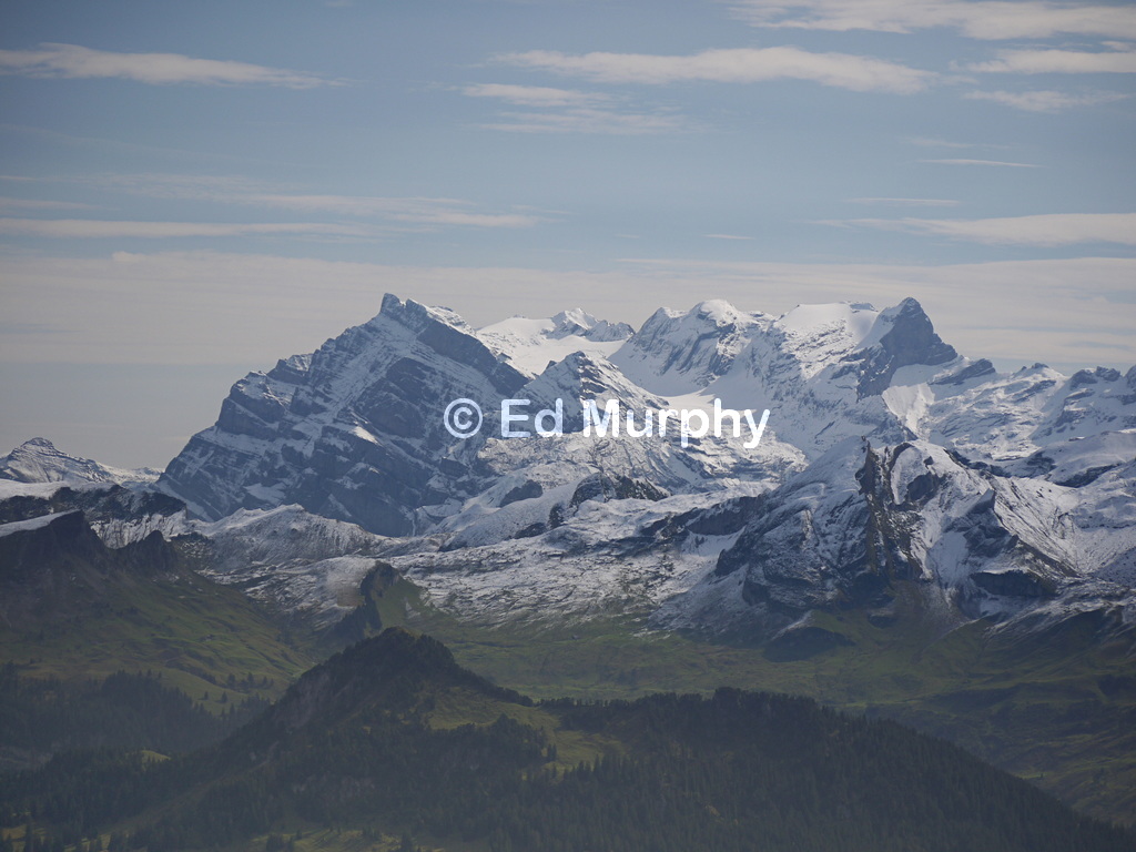 The Gl&auml;rnisch summits seen from the Gross Mythen