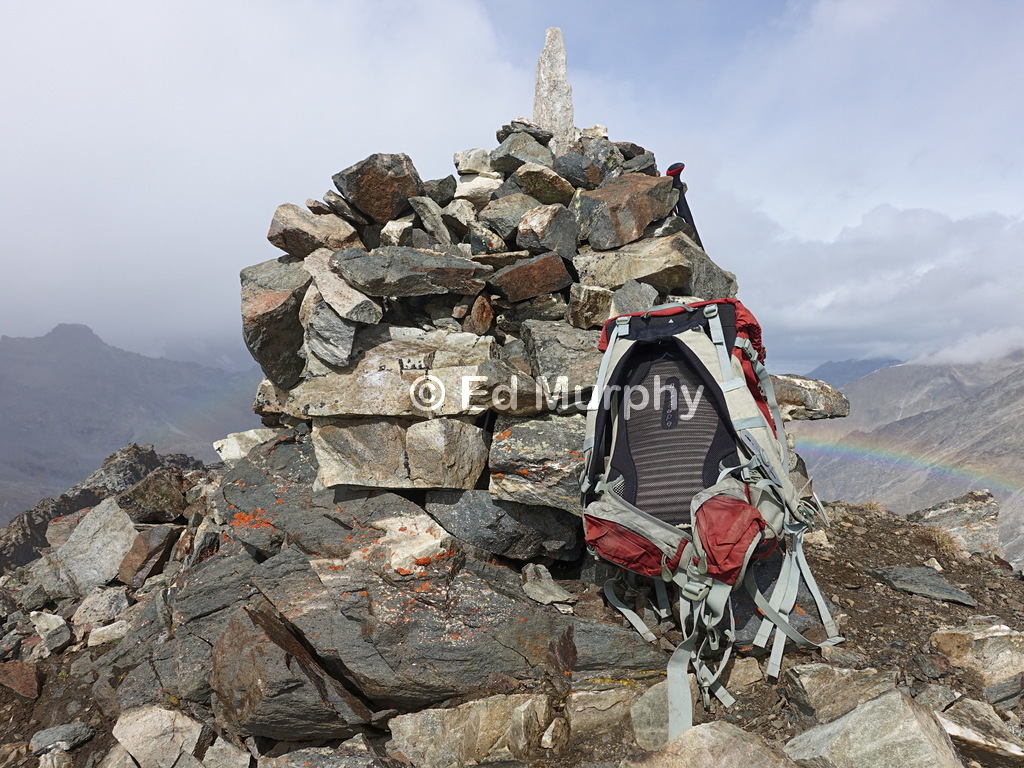 The Nollenhorn's summit cairn