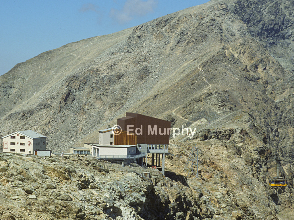The Diavolezza restaurant and cable car in 1991