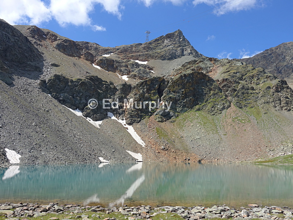 The Lej da Diavolezza from the Diavolezza track