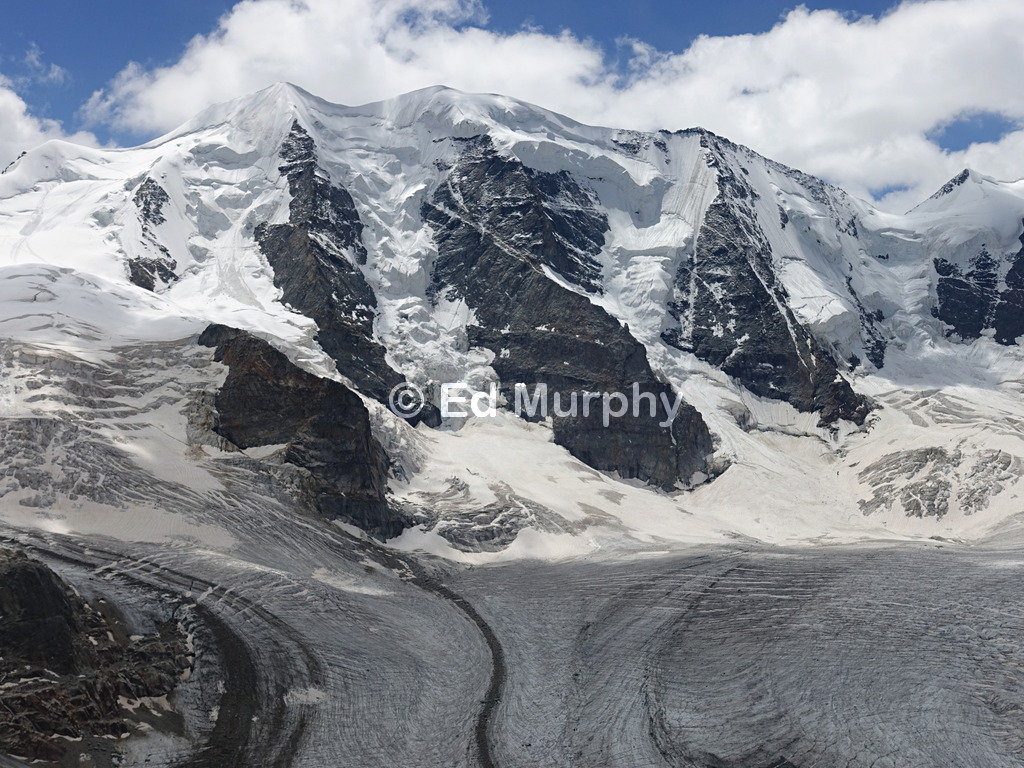 The view of Piz Pal&uuml; from the Diavolezza