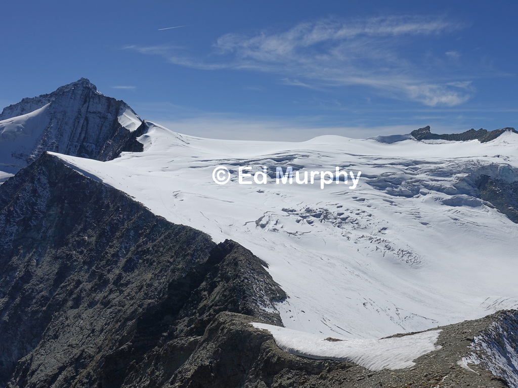 The Grand Cornier and the upper reaches of the Moiry Glacier