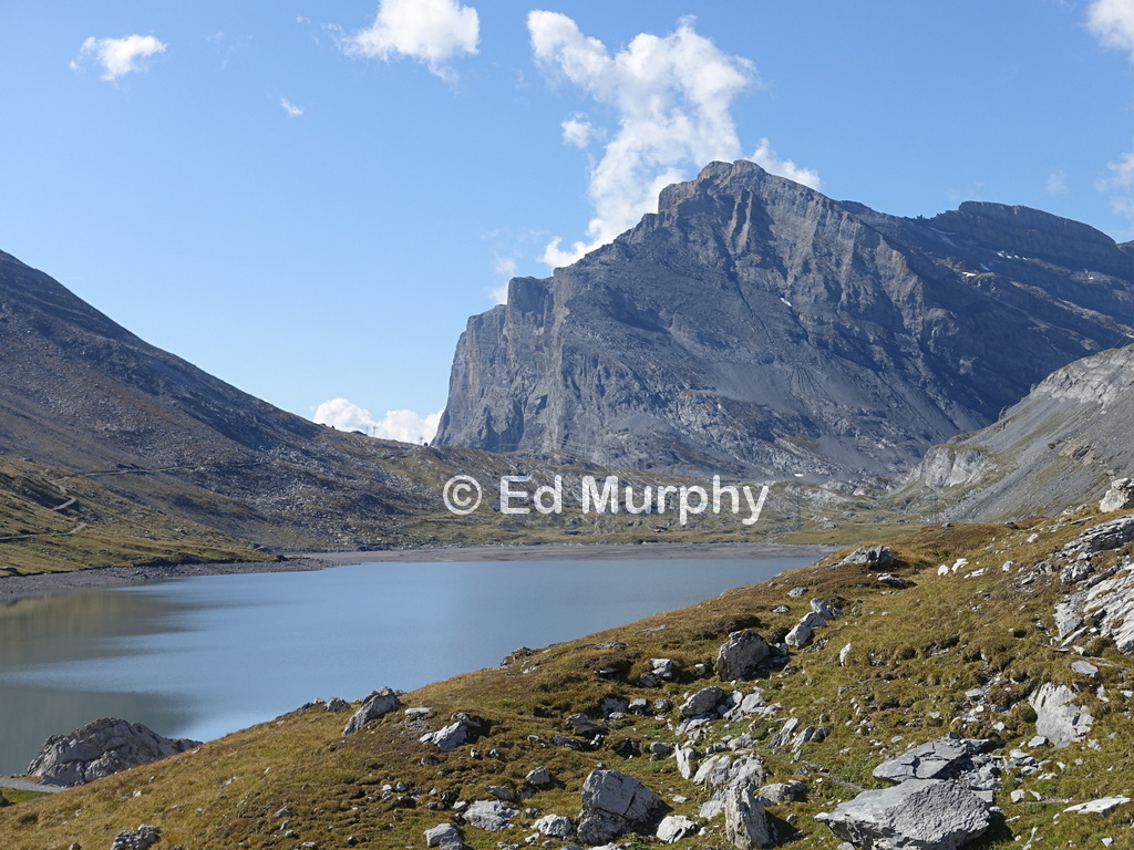 The Daubensee and the Daubenhorn at the Gemmi Pass