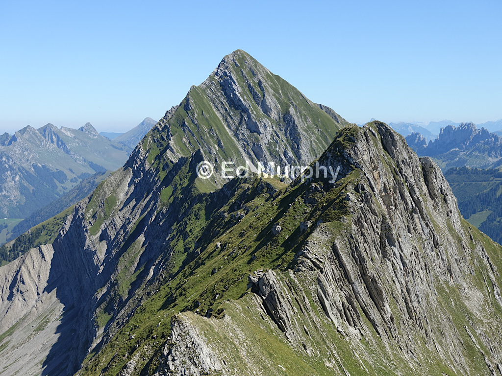 View from the Vanil Noir track to the Dent de Folli&eacute;ran