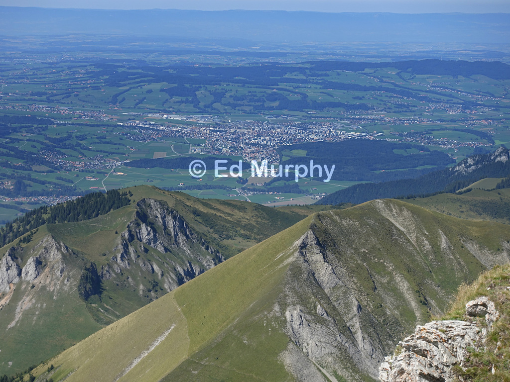 The Swiss Plateau and the distant Jura Chain from the Vanil Noir