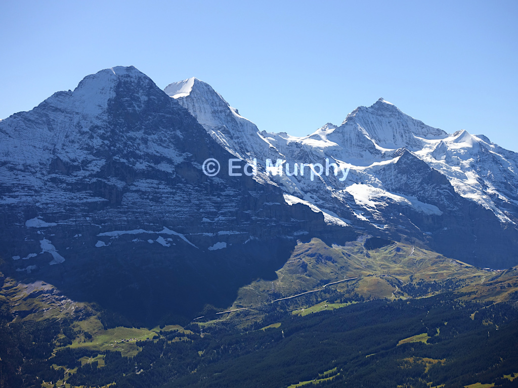 Eiger, M&ouml;nch and Jungfrau from the Faulhorn