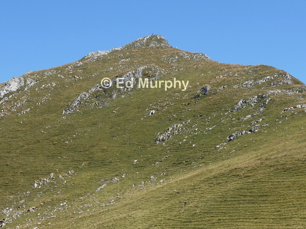 View from the foot of the Homad to its summit
