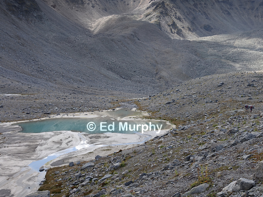 The tiny Laj da Sesvenna just below the Fuorcla Sesvenna