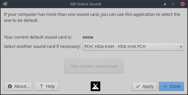 No default sound device